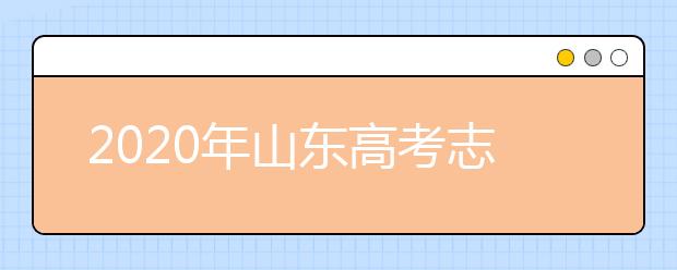 2020年山東高考志愿填報方式公布